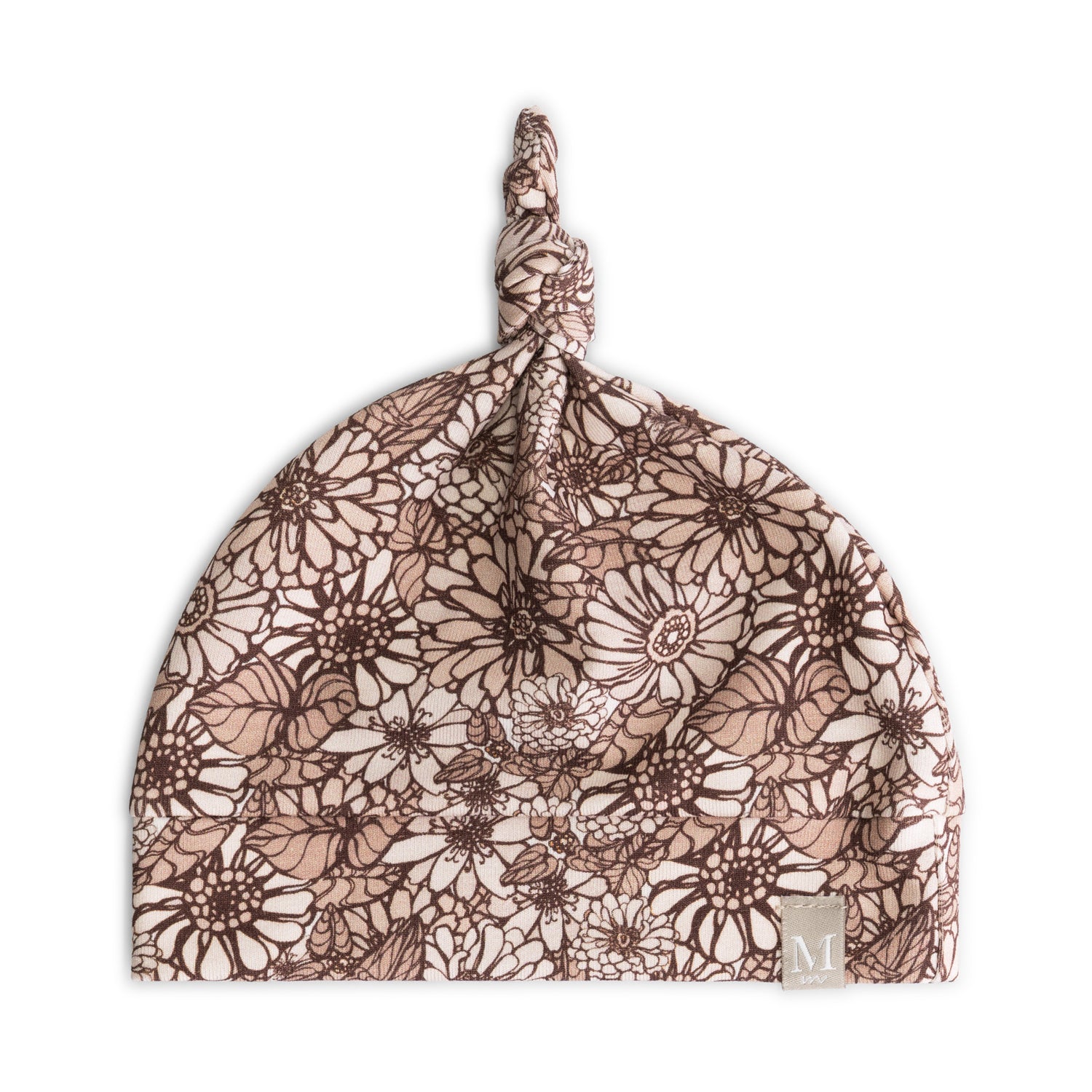 Newborn mutsje retro flowers_Momsandminis