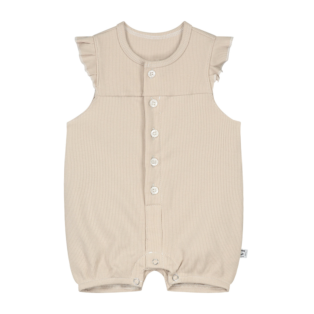 Playsuit Rib Zand Ruffle_Momsandminis