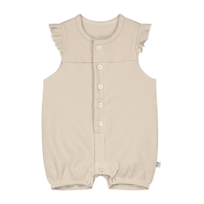 Playsuit Rib Zand Ruffle_Momsandminis