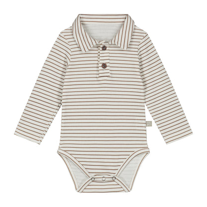 Romper_rib taupe stripes_Momsandminis