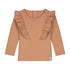 Ruffle longsleeve_Peach_Momsandminis