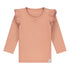 Ruffle Shirt Rib Perzik_Momsandminis