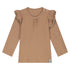 Ruffle Shirtje_Cacao_Momsandminis