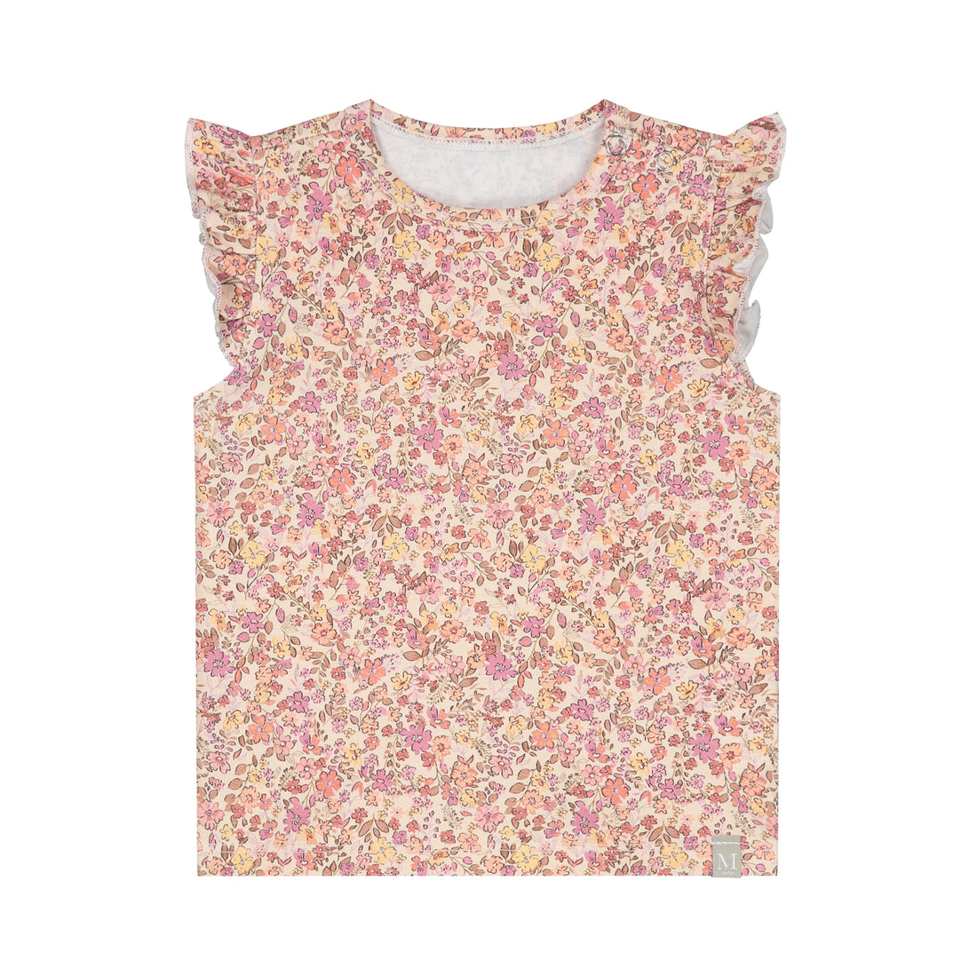 Ruffle top pretty flowers_Momsandminis