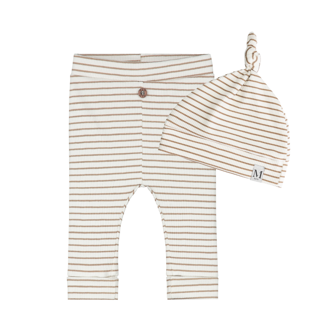 Newborn Setje | Taupe Stripes