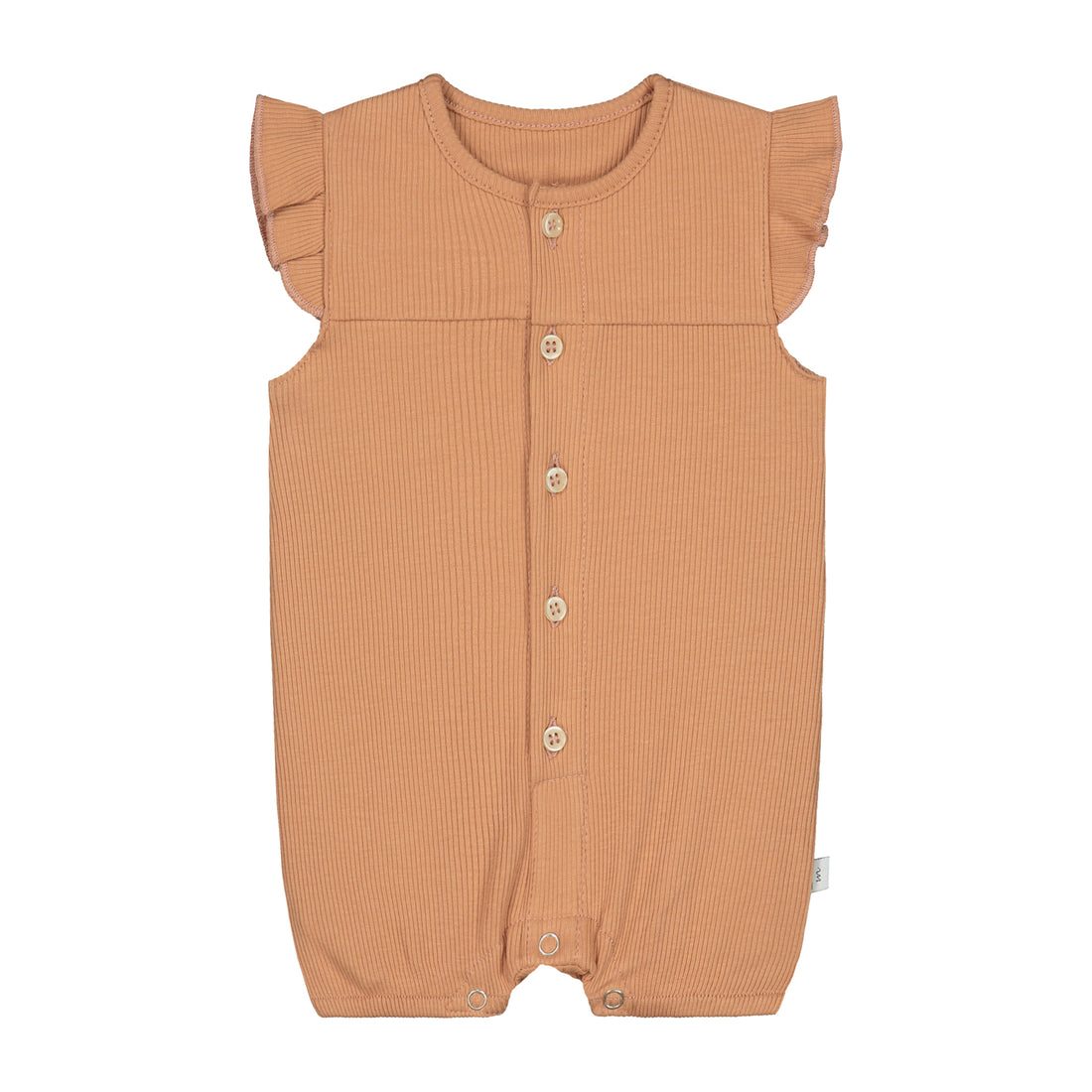 Zomerpakje_Ruffle rib perzik_Momsandminis